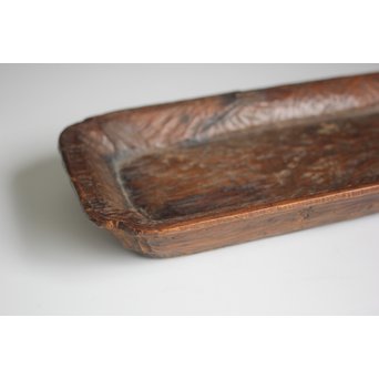 刳貫 煎茶長方盆　X116 