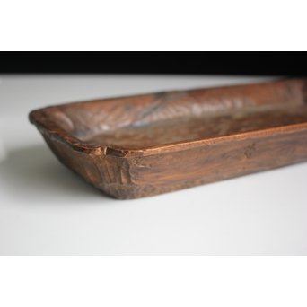 刳貫 煎茶長方盆　X116 