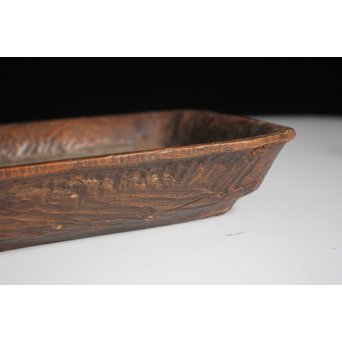 刳貫 煎茶長方盆　X116 