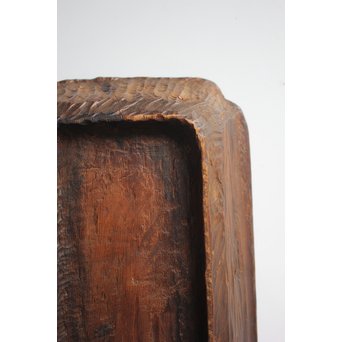 刳貫 煎茶長方盆　X116 