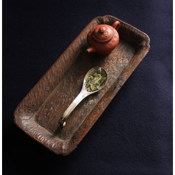 刳貫 煎茶長方盆　X116 