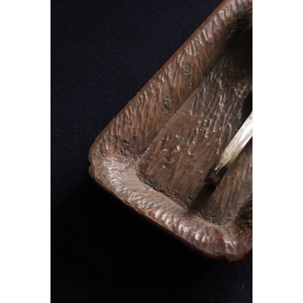 刳貫 煎茶長方盆　X116 