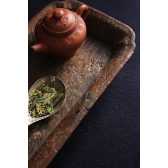 刳貫 煎茶長方盆　X116 