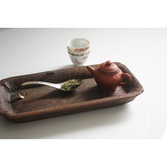 刳貫 煎茶長方盆　X116 