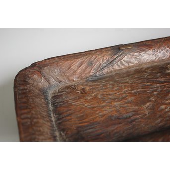 刳貫 煎茶長方盆　X116 