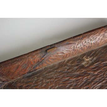 刳貫 煎茶長方盆　X116 