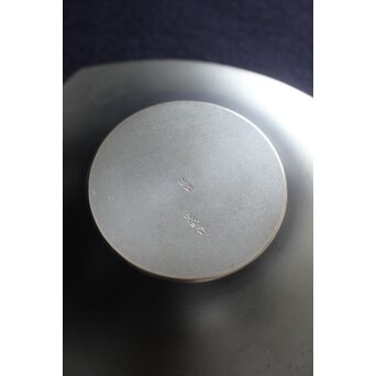 河内光明 渦巻紋 純銀銘々茶托　M119 