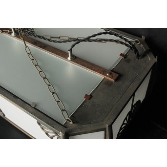 菊紋装飾 長方大型電笠/照明　A1944 