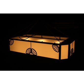 菊紋装飾 長方大型電笠/照明　A1944