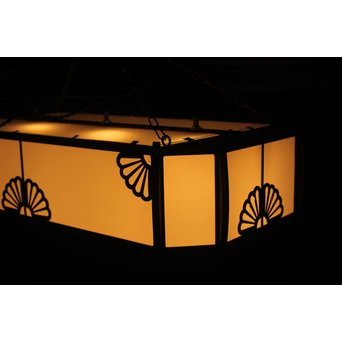 菊紋装飾 長方大型電笠/照明　A1944 