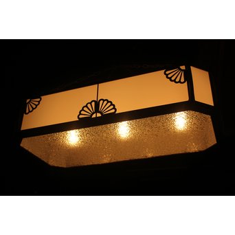 菊紋装飾 長方大型電笠/照明　A1944 