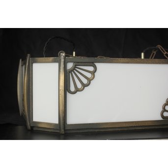 菊紋装飾 長方大型電笠/照明　A1944 