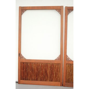 支那竹 斑竹 特大ダイアガラス戸 2枚1組　GD1220YD 