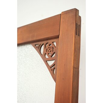 支那竹 斑竹 特大ダイアガラス戸 2枚1組　GD1220YD 