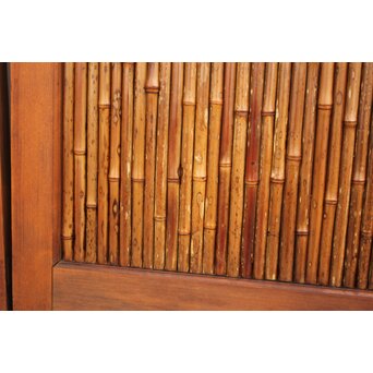 支那竹 斑竹 特大ダイアガラス戸 2枚1組　GD1220YD 