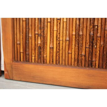 支那竹 斑竹 特大ダイアガラス戸 2枚1組　GD1220YD 