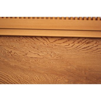 美品白木 釘無障子枠付 格子戸　L984Y 