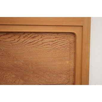 美品白木 釘無障子枠付 格子戸　L984Y 