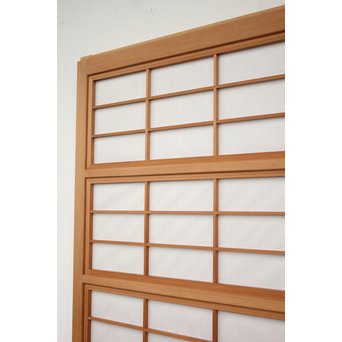 美品白木 釘無障子枠付 格子戸　L984Y 