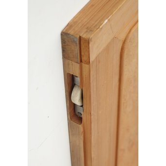 美品白木 釘無障子枠付 格子戸　L984Y 