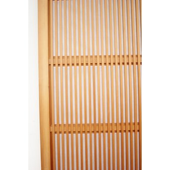 美品白木 釘無障子枠付 格子戸　L984Y 