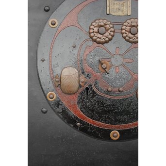 鉄板腰板 総欅柾目格子蔵戸　W949Y 