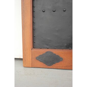 鉄板腰板 総欅柾目格子蔵戸　W949Y 