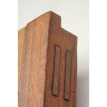 鉄板腰板 総欅柾目格子蔵戸　W949Y 