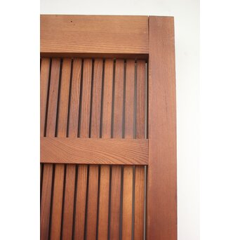 鉄板腰板 総欅柾目格子蔵戸　W949Y 