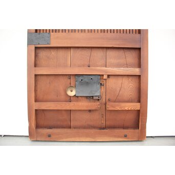 鉄板腰板 総欅柾目格子蔵戸　W949Y 