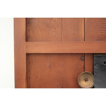 鉄板腰板 総欅柾目格子蔵戸　W949Y 