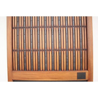 鉄板腰板 総欅柾目格子蔵戸　W949Y 