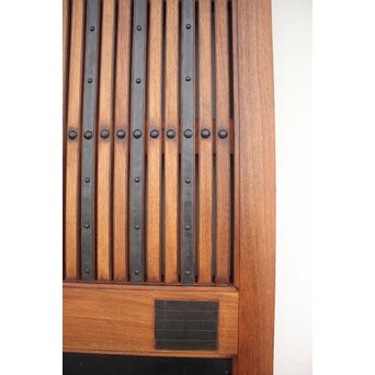 鉄板腰板 総欅柾目格子蔵戸　W949Y 