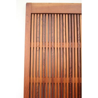 総欅 玉杢稀少材 霊亀波金具 格子蔵戸　W950Y 