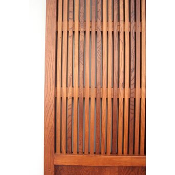 総欅 玉杢稀少材 霊亀波金具 格子蔵戸　W950Y 