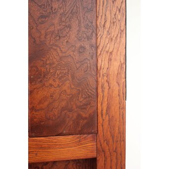 総欅 玉杢稀少材 霊亀波金具 格子蔵戸　W950Y 