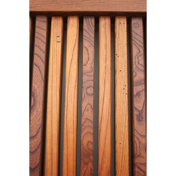 総欅 玉杢稀少材 霊亀波金具 格子蔵戸　W950Y 