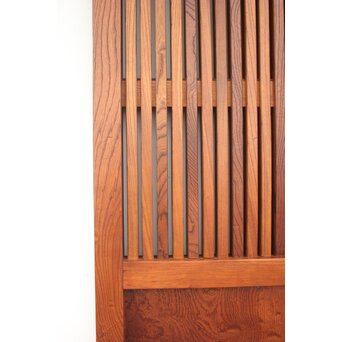 総欅 玉杢稀少材 霊亀波金具 格子蔵戸　W950Y 