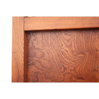 総欅 玉杢稀少材 霊亀波金具 格子蔵戸　W950Y 