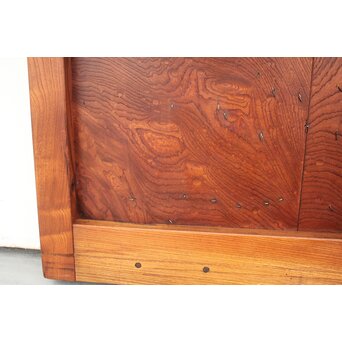 総欅 玉杢稀少材 霊亀波金具 格子蔵戸　W950Y 