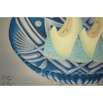 川上拙以【凉味】掛軸　Z089 