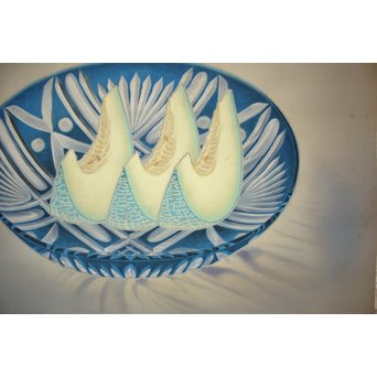 川上拙以【凉味】掛軸　Z089 