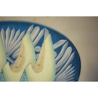 川上拙以【凉味】掛軸　Z089 