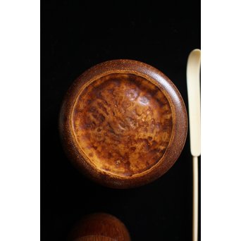 福田慶造 煤竹茶入　U075 