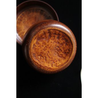 福田慶造 煤竹茶入　U075 