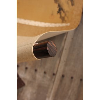 倣 狩野常信【樹陰棲梟】水墨掛軸　Z091 