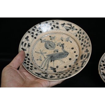 瀬戸呉須絵平皿 4客1組　P129 