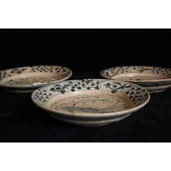 瀬戸呉須絵平皿 4客1組　P129 