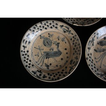 瀬戸呉須絵平皿 4客1組　P129 