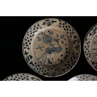 瀬戸呉須絵平皿 4客1組　P129 